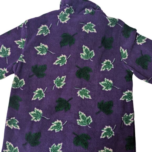 Vintage Purple and Green Fleece Jacket - Picture 2 of 5